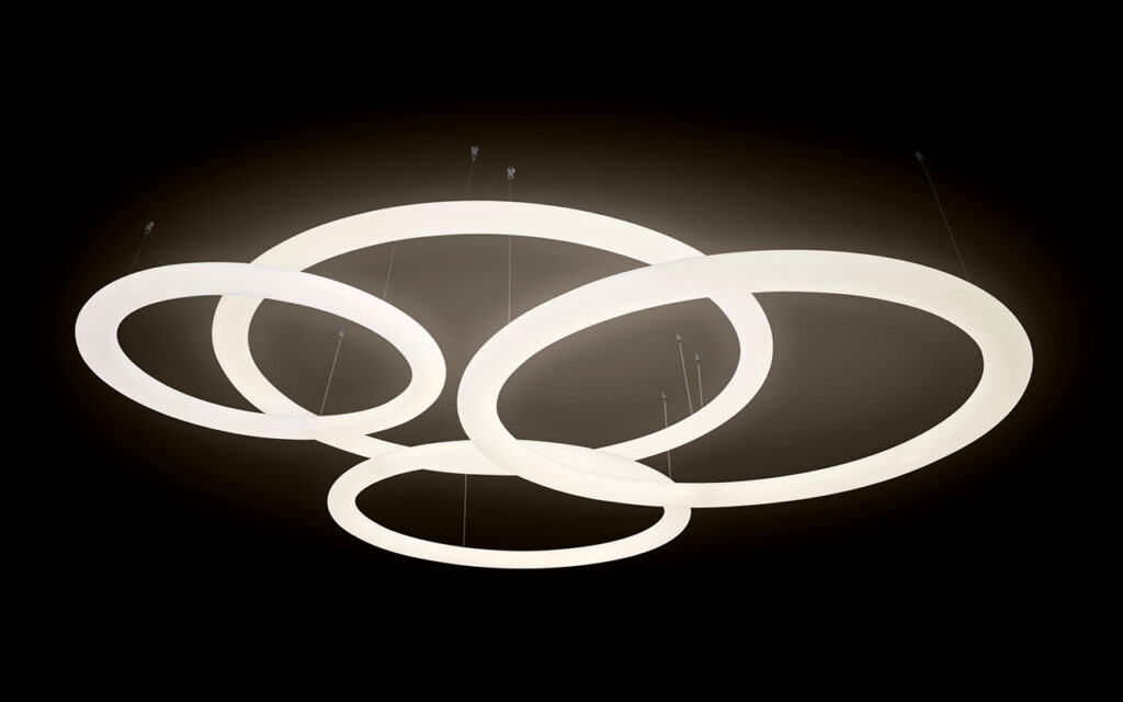 rota-form - rota light - ARICON - SCULPTURAL POLYMER LUMINAIRES - Torus - Variations - White